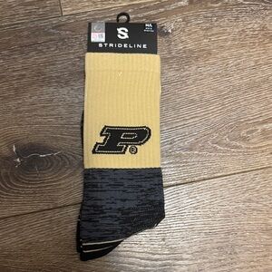 Strideline Purdue socks m/l NWT